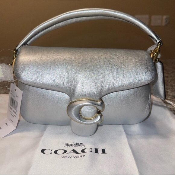 Coach Tabby 18 Luxe Plush Pillow Shoulder Handbag